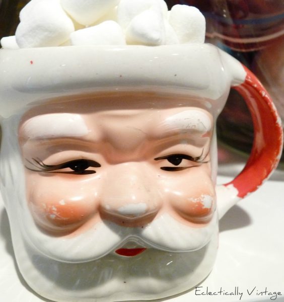 Vintage Santa mug kellyelko.com