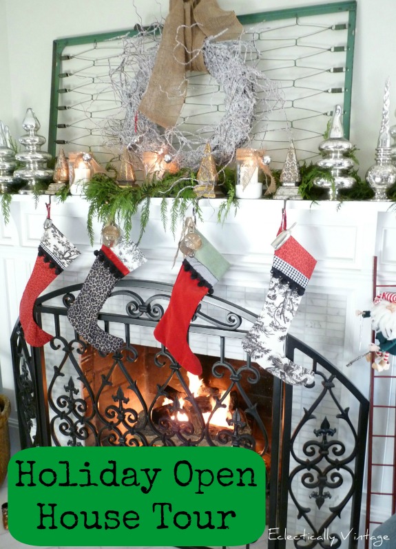 Christmas Open House Tour - filled with tons of unique Christmas decorating ideas!  kellyelko.com