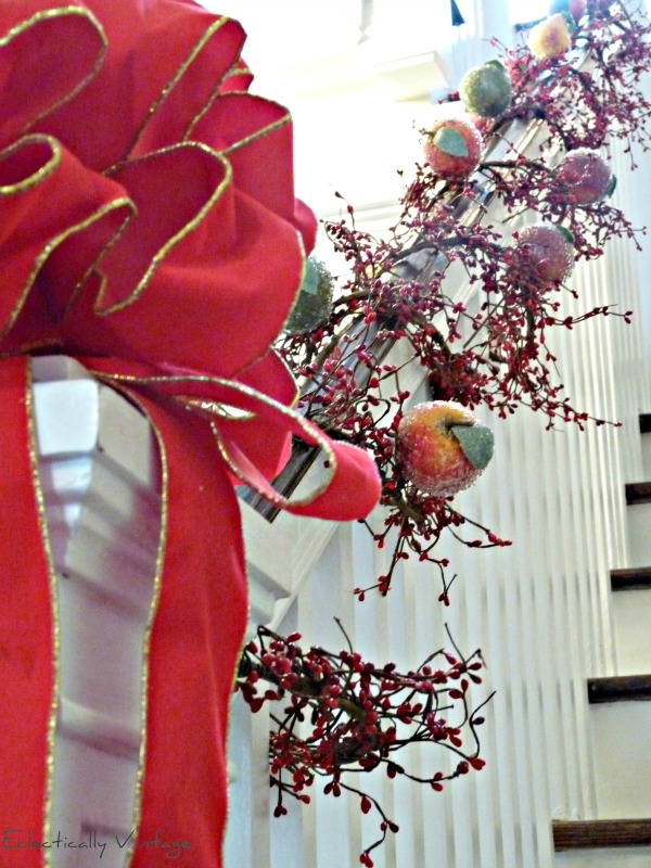 Christmas Open House Tour - filled with tons of unique Christmas decorating ideas like this sugar fruit garland!  kellyelko.com