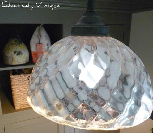 Mercury Glass Light - beautiful in this stunning mudroom kellyelko.com