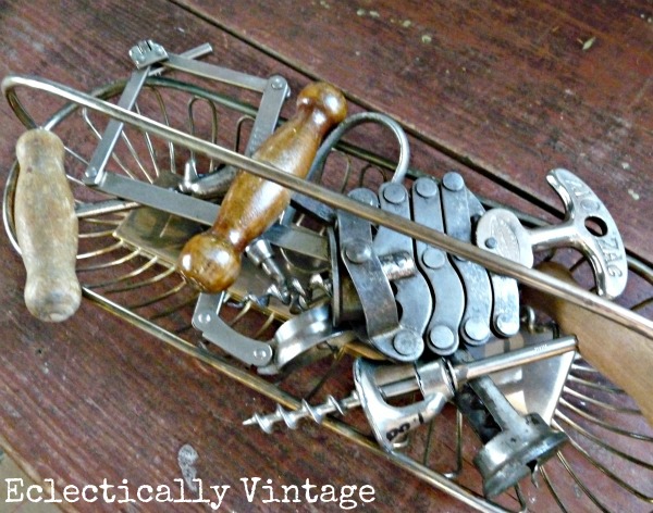 Vintage corkscrew collection - one of the many fabulous collections at kellyelko.com