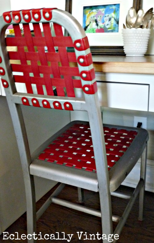 vintage aluminum chair