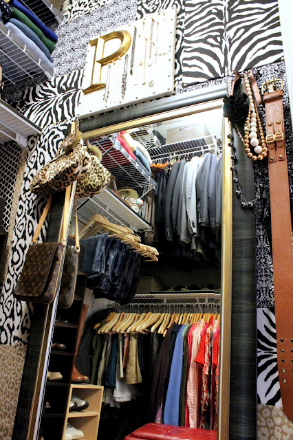 Charming House Tour filled with fabulous ideas like this wild closet!