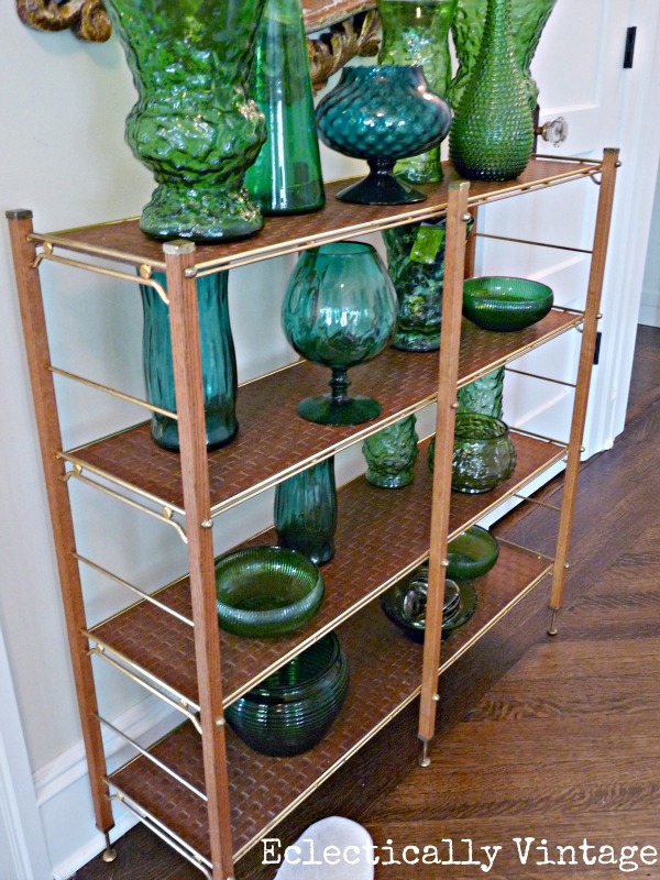 Mid century green glass collection - kellyelko.com