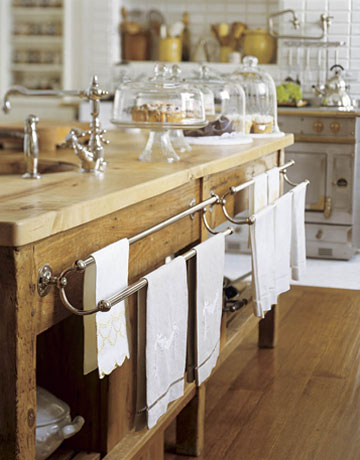 Love the giant kitchen towel racks