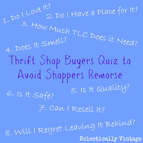 Thrift Shop Buying Guide to Avoid Shoppers Remorse kellyelko.com