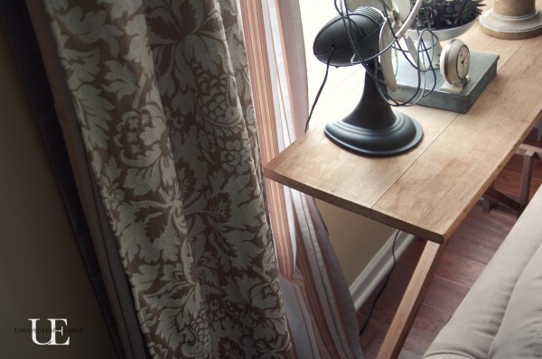 Farmhouse Industrial House Tour - the perfect mix.  Love this ironing board table