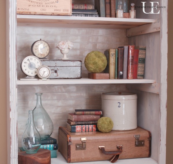 Farmhouse Industrial House Tour - the perfect mix.  Love this entertainment center turned bookcase!