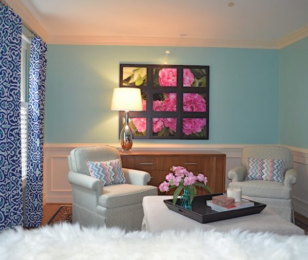 Gorgeous home tour - including this DIY photo art!  kellyelko.com