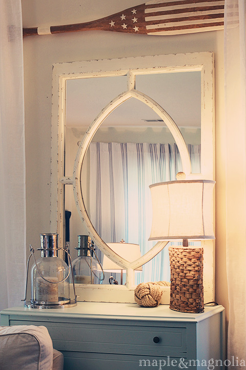 Farmhouse Guest Cottage Tour - love the nautical / farmhouse feel.  It's gorgeous!  