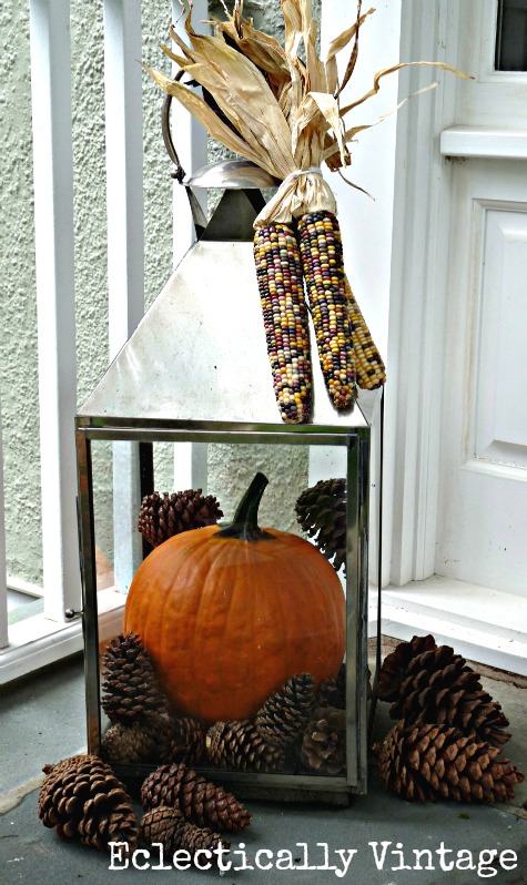 Fall Porch Decorating - tons of great DIY ideas here!  kellyelko.com