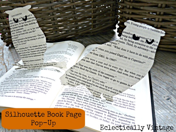 How to make a book page pop up owl.  kellyelko.com