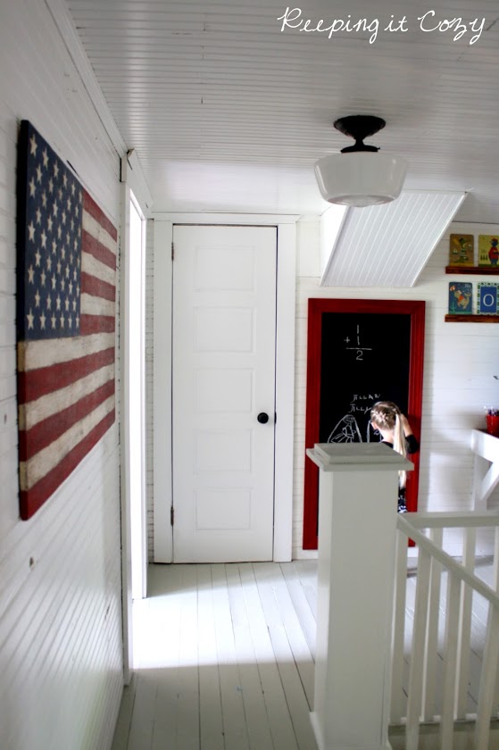 Schoolhouse Style Farmhouse Office 