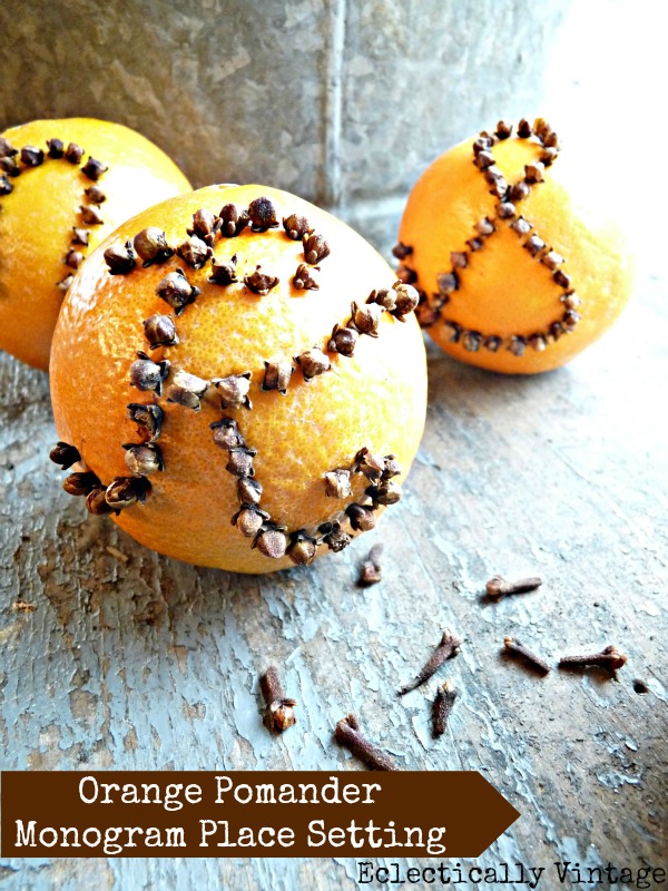 How to make an orange pomander - great for the holidays (and smells divine)!  kellyelko.com