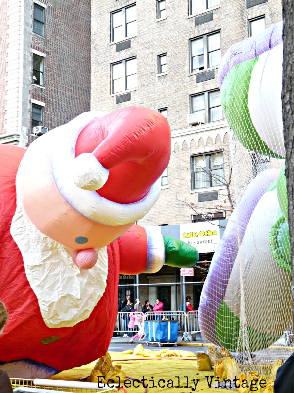 Macy's Thanksgiving Day Float Inflation - Santa