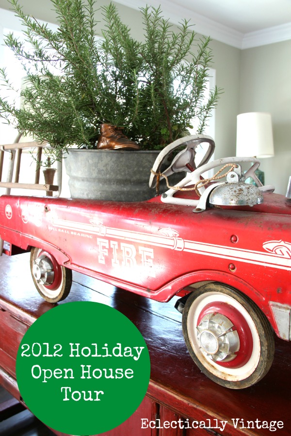 Christmas House Tours - step inside this 100 year old home filled with tons of fabulous decorating ideas!  kellyelko.com