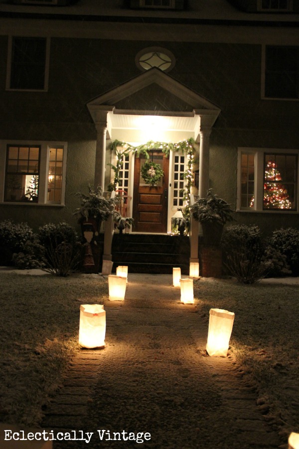 Luminaries on Christmas Eve