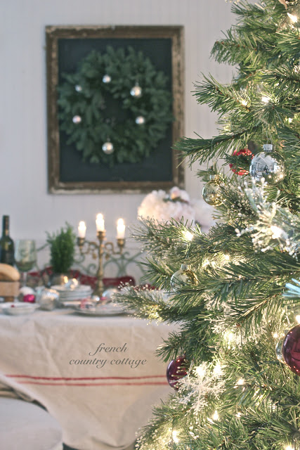 Christmas dining room part of a gorgeous house tour