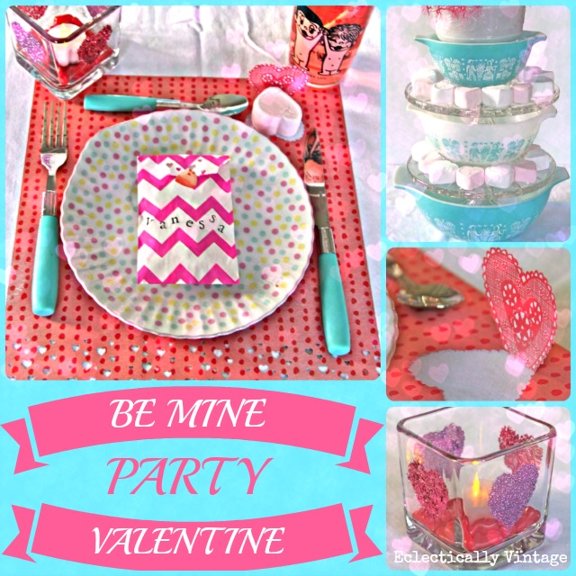 Fun Valentine Party Decorations you can make! kellyelko.com