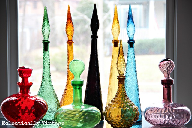 Vintage Glass Genie Bottle Collection