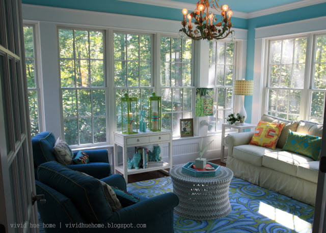 Vivid Home Tour - she knows how to use color!  