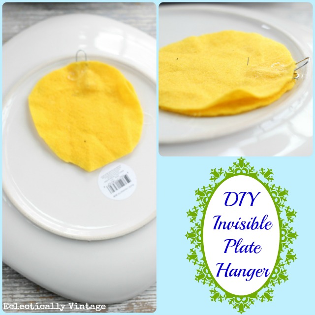 The easiest and cheapest way to make an invisible plate hanger kellyelko.com