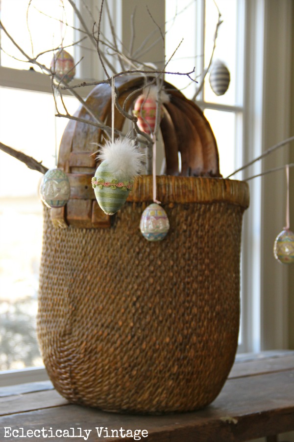 Eclectically Vintage spring decorating