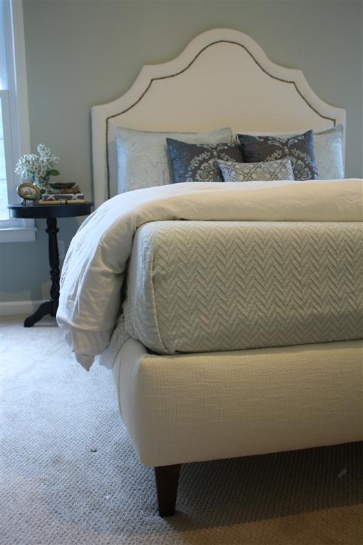 DIY upholstered headboard & house tour