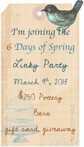 5 Creative Spring Projects A Link Party 250 Pottery Barn Gift