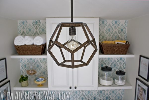 DIY dodecahedron light fixture (Ralph Lauren knockoff) plus a great house tour!