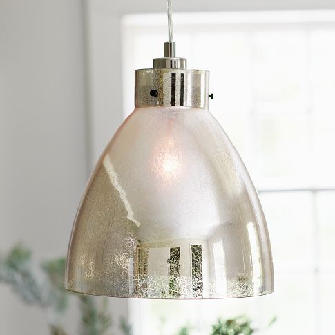 West Elm Industrial Mercury Pendant via Eclectically Vintage