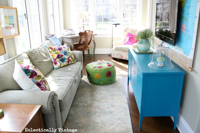 How to Choose the Perfect Paint Color - before you buy!  and an estate sale furniture transformation!  kellyelko.com