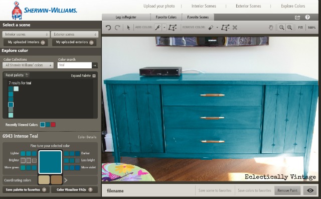 How to Choose the Perfect Paint Color - before you buy!  and an estate sale furniture transformation!  kellyelko.com
