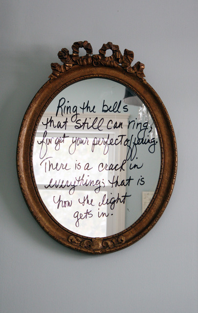 Quote mirror - DIY for a fun twist