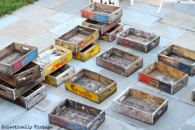 Free Vintage Soda Crates and How I Rescued Them From the Ashes Kelly Elko