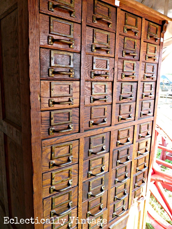 Card Catalog - found at Brimfield Flea Market - 2 miles and 5,000 vendors!