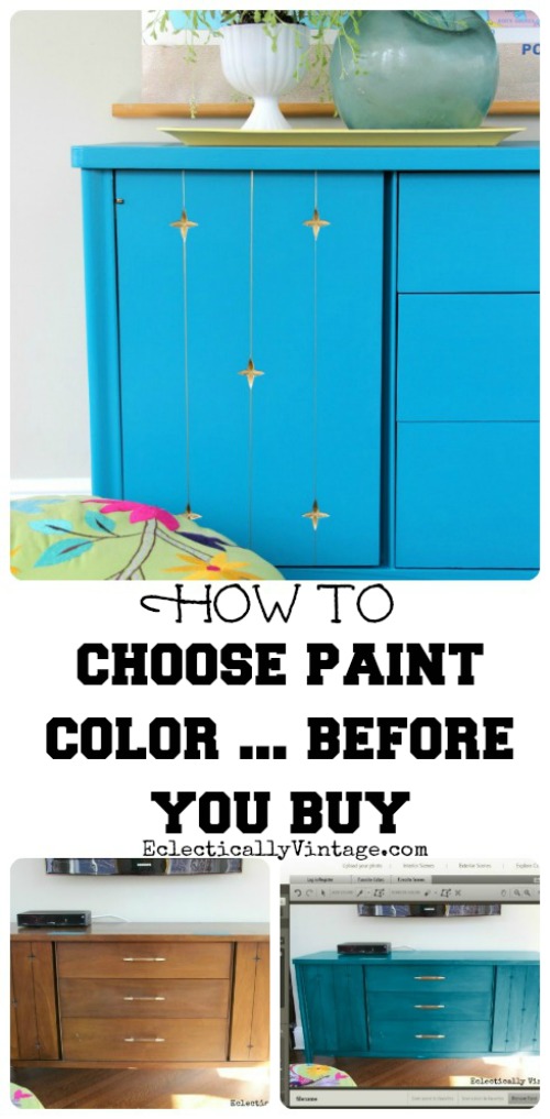 How to Choose Paint Before You Buy!  No more wasted cans of paint!  kellyelko.com