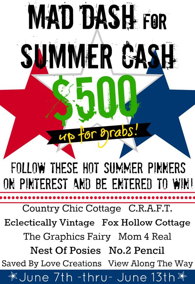 Win $500 by following 10 Fabulous Pinners!  #sweepstakes #giveaway