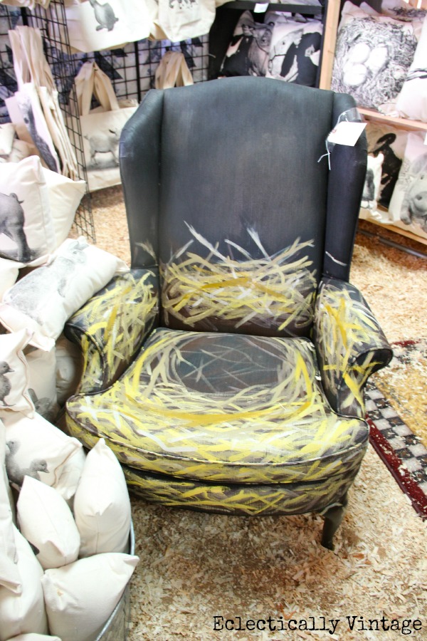 A Day at the Country Living Fair - tons of fabulous pictures!  Love this "nest" chair!  kellyelko.com