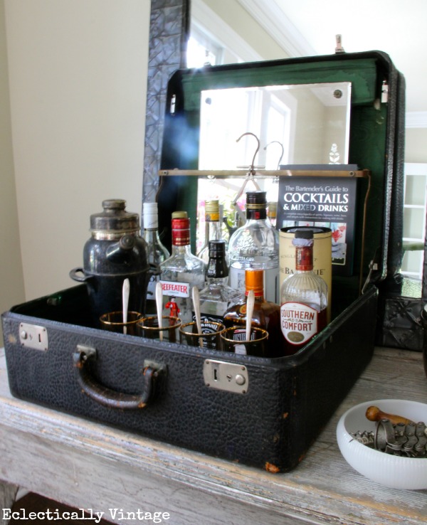 old suitcase bar