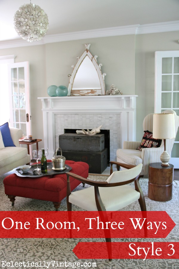 One Room, Three Ways - Style 3 Living Room Tour