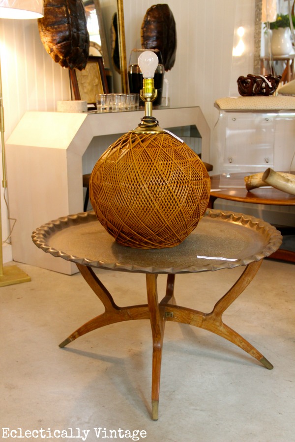 See how to throw a chic garage sale - tons of pics from farmhouse to mid century modern!  kellyelko.com