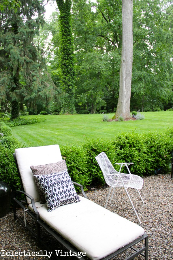 Stunning back yard with lush plantings   kellyelko.com