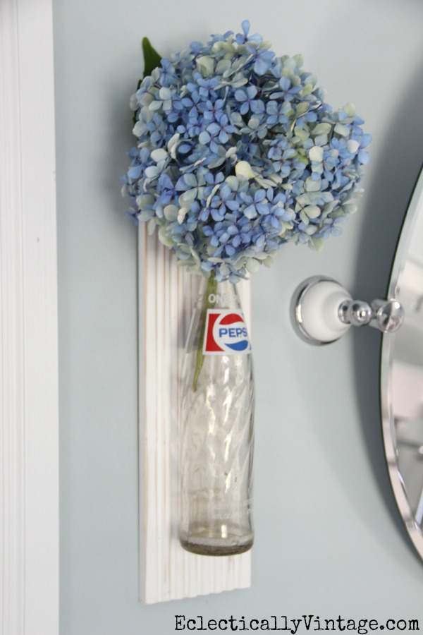 How to make your own bottle wall vase kellyelko.com