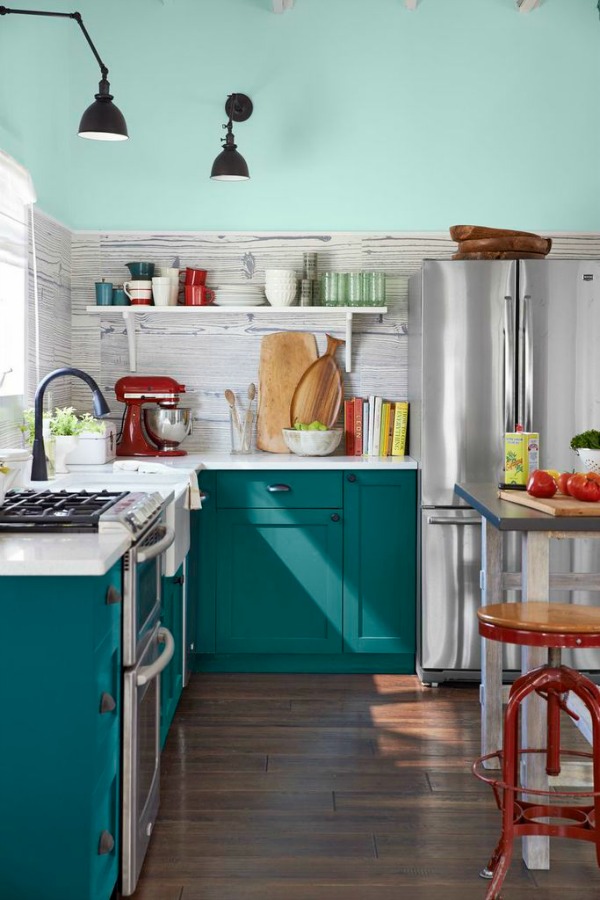 Country Living Magazine House of Year - colorful kitchen designed by Emily Henderson