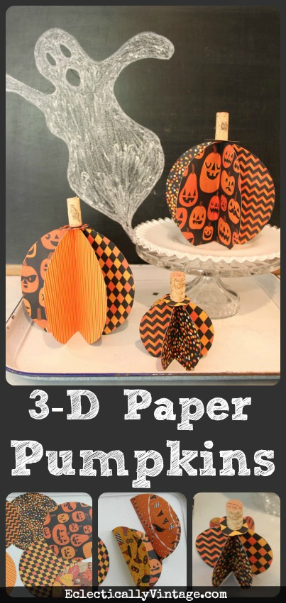 3d paper pumpkin