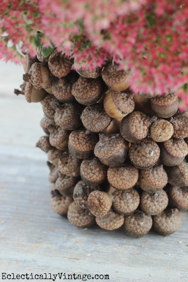 How to make an acorn vase - follow these DIY instructions kellyelko.com