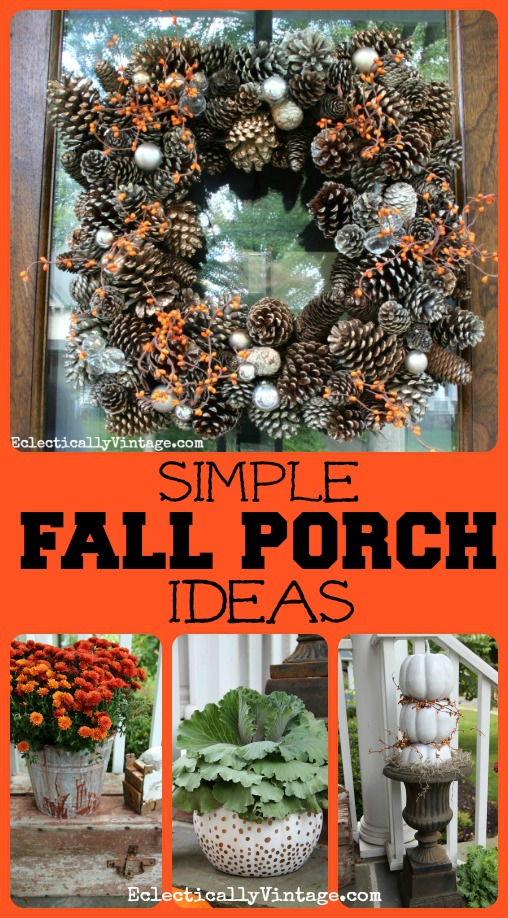 Simple Fall Porch Decorating Ideas kellyelko.com