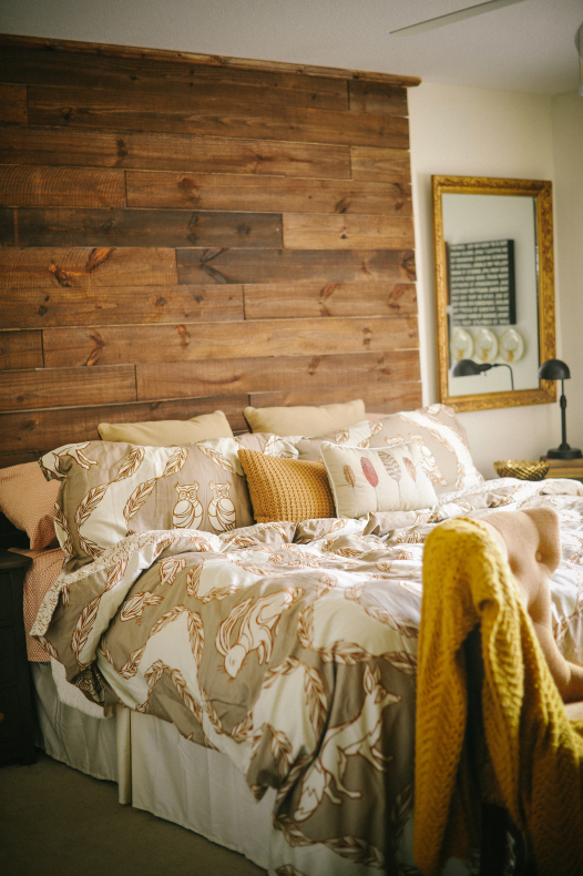 Rustic Wood Headboard Tutorial - step by step directions to make your own