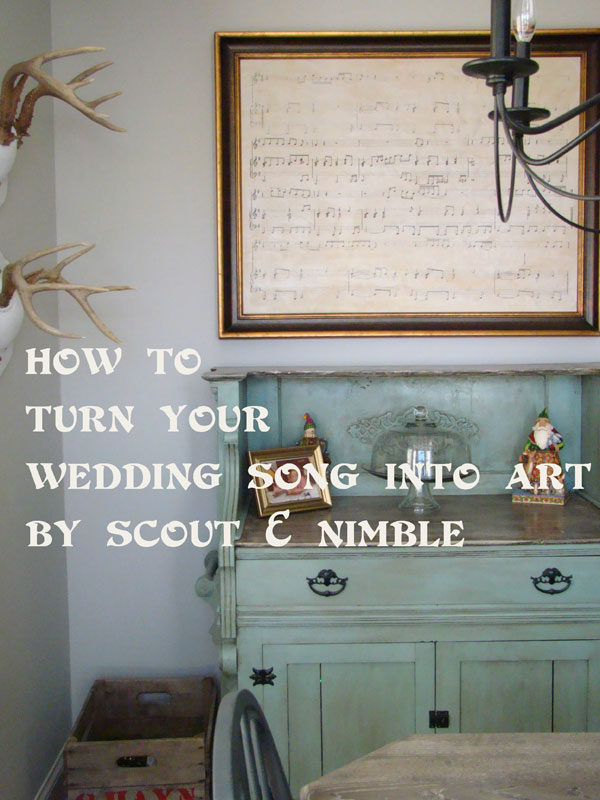 Make wedding song #art - this is such a great idea kellyelko.com